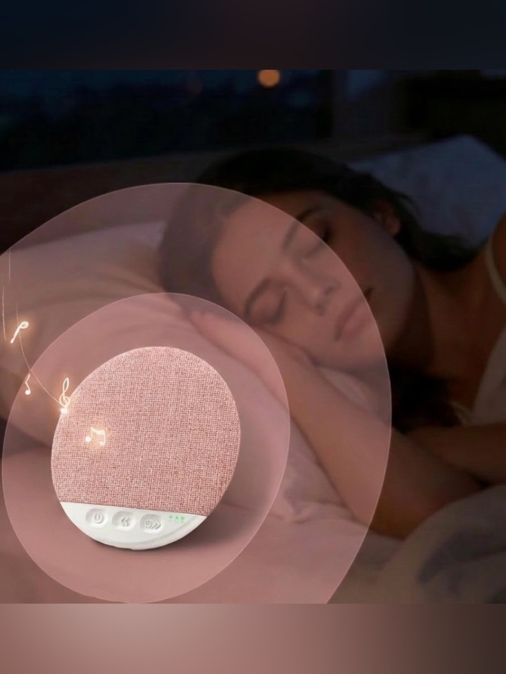 Sleep Sound Machine Speaker Bluetooth - PINK